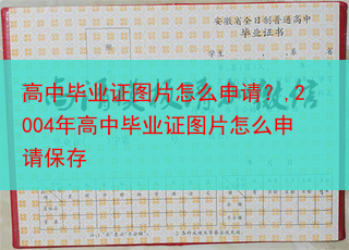 高中毕业证图片怎么申请？,2004年高中毕业证图片怎么申请保存